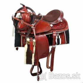 Western Amigo Saddle COMPLETE hnedé