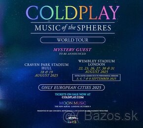 Coldplay 2025 vstupenky