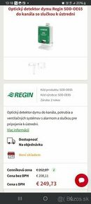 Optický detektor dymu značky Regin SDD-OE65-RAC