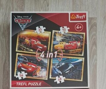 Puzzle Cars a pexeso kartičky Cars