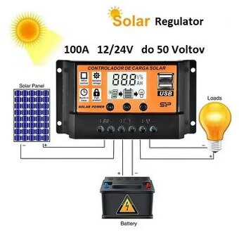 Novy Solarny regulator - 100A (do 60 Voltov)