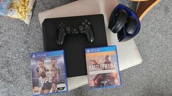 Sony Playstation 4 slim 500GB + hry - 1