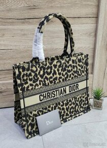 Dior Tote bag medium - leopardi vzor