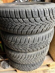 Pneu 195/65 r15 DUNLOP + plechové disky 5x112