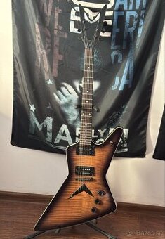 Dean ZX Flame Top Charcoal Burst