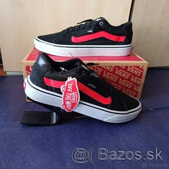 Nové Vans Faulkner black/red Skate tenisky 44