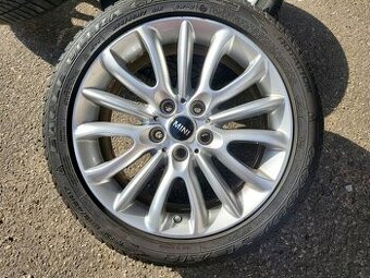 R17" Alu kola 5x112 7,5jx17 et54 90% pneu - 1