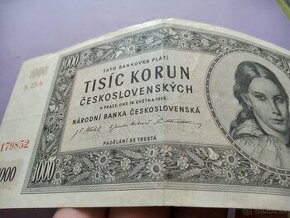 1000 korún 1945