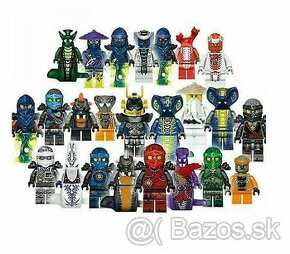 NINJAGO sada 24 ks postaviciek+zbrane