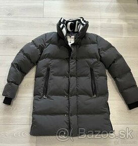 Pánska zimná Bunda Moncler siva predĺžená - 1