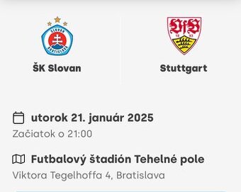 Slovan Bratislava vs Stuttgart