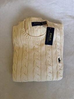 Ralph Lauren sveter Cable-Knit Cotton Jumper, veľkosť XL