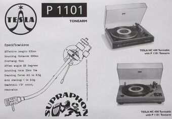 Gramofonove raménko Tesla P1101