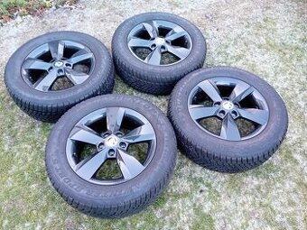 16" ALU 5x112 orig ŠKODA čierne + zimné 215/60 r16 do 9mm