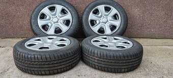 Plechové disky Ford 4x108 a letné Goodyear 195/60 R15 - 1