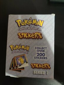 Predám krabičku Pokémon artbox stickers series 1