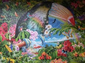 Puzzle Trefl - Spiral - Tropical animals 1040