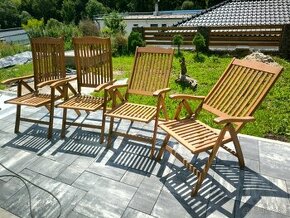 Drevené terasové stoličky