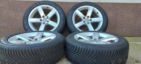 Alu Audi 5x112 a zimné Michelin Alpin 5 225/50 R17 - 1