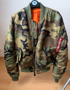 Alpha Industries bunda bombera Camo Bomber velkosť XS (S)