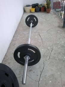 Veľká nakladacia činka HOP-SPORT 30 kg    -    NOVÁ,TOP STAV