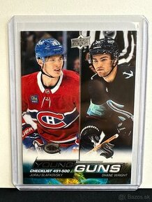 2022-23 UD Series 2 Slafkovsky/Wright Rookie Young Guns