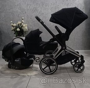 TROJKOMBINÁCIA CYBEX PRIAM PLATINUM CHROME BLACK