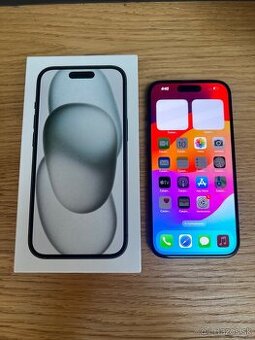 Predám iPhone 15 128GB, TOP stav, VOLNY, ZARUKA SK 1R