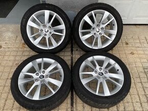 5x112 R17 original Škoda Octavia 3 TRIUS + letné pneu 6mm