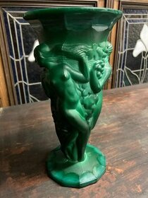 Jade váza ART DECO, 22 cm - 1
