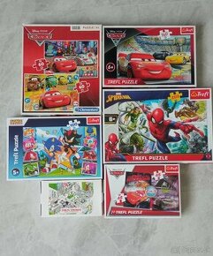 Puzzle mc qeen cars, Sonic, Spiderman, strabag