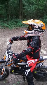 Detské motocross nohavice  //prilba