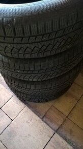 4 ks ZIMNÉ 215/65 R17 99H CONTINENTAL  cca 5-6 mm   DOT 4218