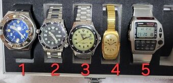 Predám 5ks hodiniek Swatch,Adec,Lorus, Certina, Casio TV