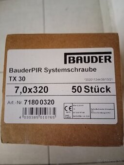 Šruby bauder PIR systemschraube T30.7,0-320