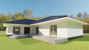 Priestranný bungalov 165m2 + 700m2 pozemok