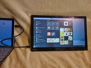 Predám externy 15,4" AOC monitor FHD na USB