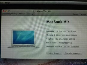 MacBook Air Mid 2008. 13,3". OS Lion. - 1