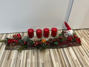 Vianočná adventná ikebana/adventný veniec