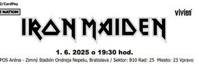 Lístok IRON MAIDEN Bratislava 1.6.2025