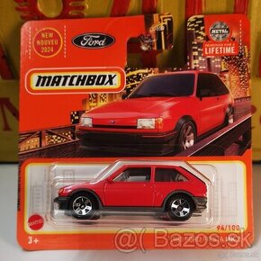 Matchbox Ford Fiesta MK2 1983 červená