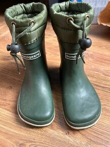 Bundgaard Cirro Low Warm Army - Zateplené gumáky