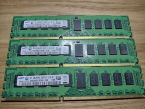 3x 4GB DDR3 1333Hz PC3-10600R ECC RAM RDIMM Samsung