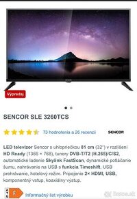 Sencor 82cm televízor