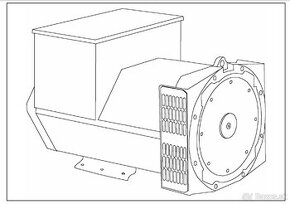 STAMFORD 3-fázový generator prúdu 25KWA s AVR regulací - 1