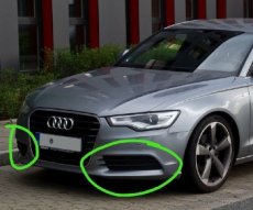 audi a6 c7 - krytky do nárazníku