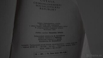 Kniha - Ústava Česk. soc. republiky - r. 1972