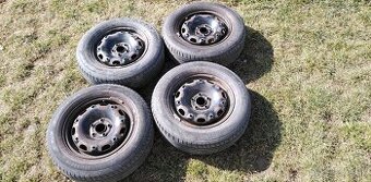 Predám letné pneumatiky na diskoch 175/70 R14 - 1