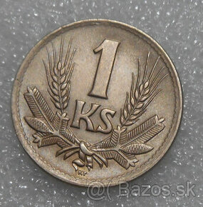 Mince: 1 Koruna 1945 UNC stav - Slovenský štát 1939-1945