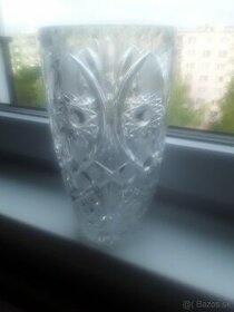 Krištálová velká váza 25cm top stav